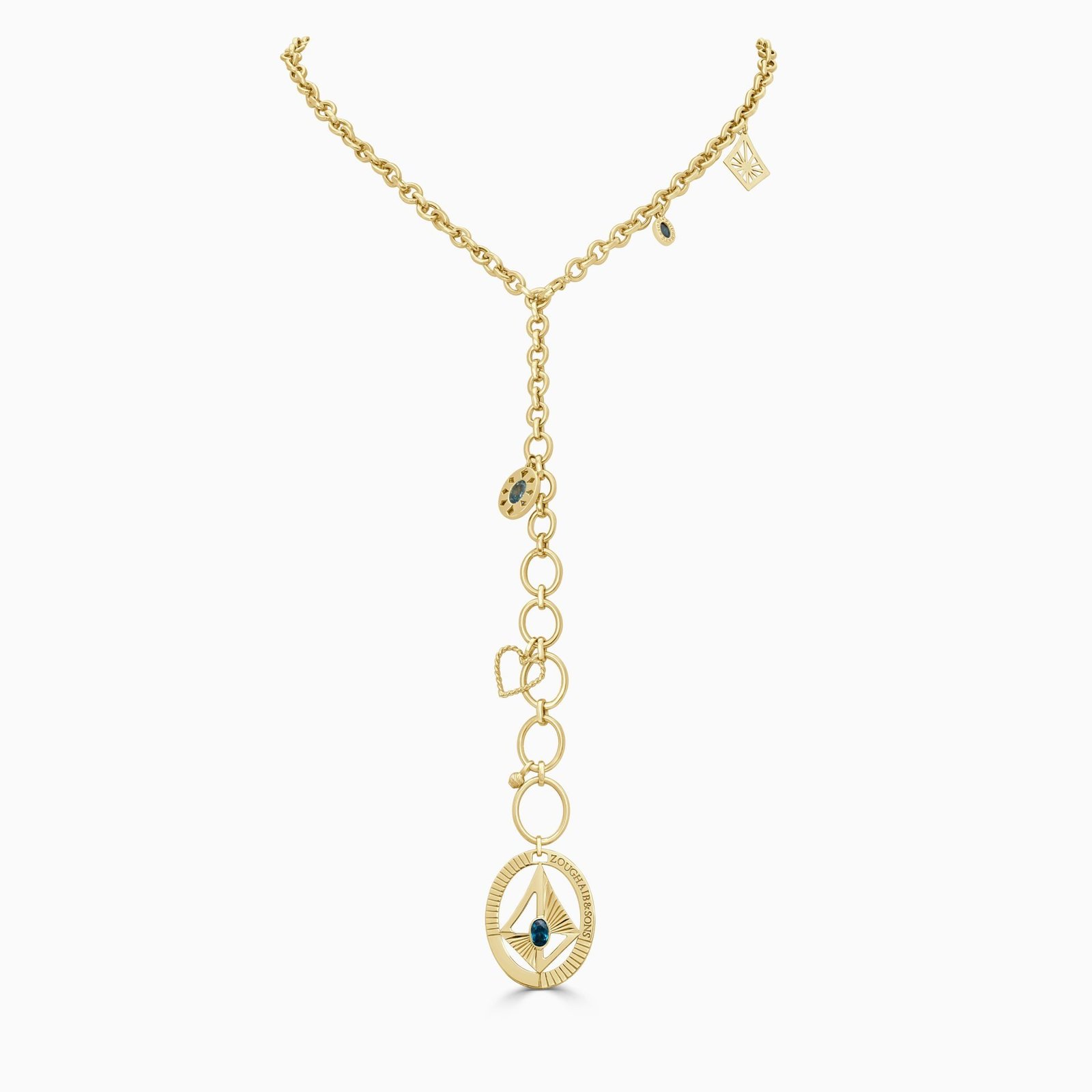 18K Yellow Gold XLarge KITE Necklace (37.25g)
